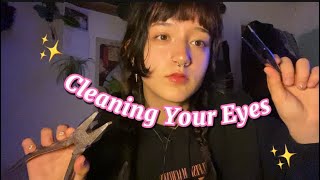 ASMR getting something out of your eye👁️ | visual triggers, personal attention