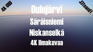 Oulujärvi, Säräisniemi ilmakuvaa 4K UHD