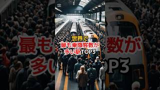 世界で最も乗降客数が多い駅TOP3 #1分雑学 #雑学聞き流し #雑学 #電車