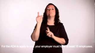 Reasonable Accommodation and the Interactive Process:  A Video in ASL with English Captioning