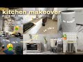 aesthetic kitchen makeover! Pinterest Inspired “on budget” 2024🌸🌱