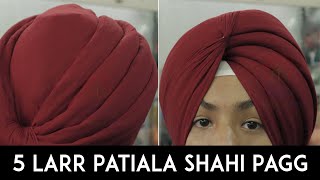 5 Larr Patiala Shahi Pagg | With Whole Detail | Buy Turban Online