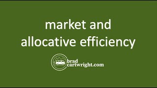 Market and Allocative Efficiency  |  Market Failure   |  Demand and Supply  |  IB Microeconomics