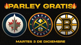 🔥 PRONOSTICOS DE NBA y NHL PARA HOY 3 DE DICIEMBRE 🔥 PARLEY GRATIS 🔥