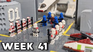 Building Coruscant in LEGO Week 41: Finishing The Clone Base & Starting The Senate Building Pillars!