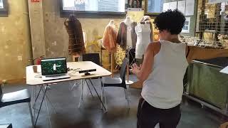 Matrix interactive with kinect + processing