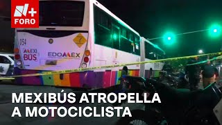 Motociclista da vuelta prohibida y muere arrollado por Mexibús, Edomex - Las Noticias