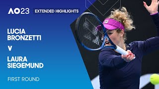 Lucia Bronzetti v Laura Siegemund Extended Highlights | Australian Open 2023 First Round