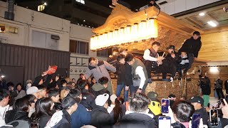 【謹賀新年】R7.1.1 野田 新年カウントダウン 地車小屋開き 敷地内で地車曳行