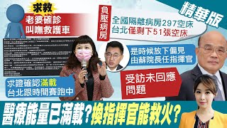 【張雅婷報新聞】確診等2天都沒救護車?! 台北僅剩51空床 醫療量能嚴重不足? 藍轟:說好的超前部屬呢? 精華版 @中天新聞CtiNews