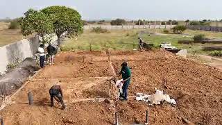 Building in Ghana inspection of the footings wall by The architect Mr. Jonathan #brightandclara