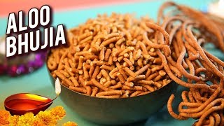 Haldiram Style Aloo Bhujia Recipe - Diwali Special Namkeen - Potato Sev Recipe - Varun