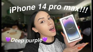 iPhone 14 pro max unboxing & setup (Deep Purple)