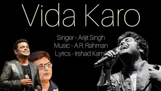 Mainu Vida Karo - Arijit Singh, A.R Rahman, Irshad Kamil, song lyrics | Ajmer Singh Chamkila| lyrics