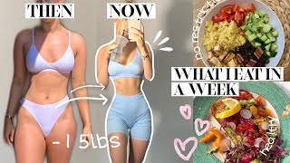 WHAT I EAT IN A WEEK TO LOSE WEIGHT?! HOW I LOST 15LBS *NO RESTRICTION* & LEARNING SELF LOVE | VLOG