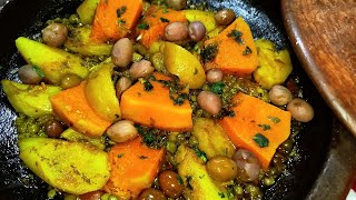 طاجين الخضار الموسمية بدون لحوم #recipe