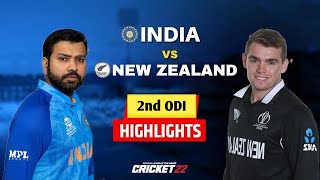 India vs New Zealand 2nd ODI Highlights 2023 | IND vs NZ 2nd ODI Highlights | Hotstar | Cricket 22