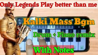 Kalki Mass Bgm/ Lion King -Walk Band App/Cover On Mobile Piano/Piano Music(pm)