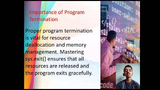 Program early ending with sys.exit()