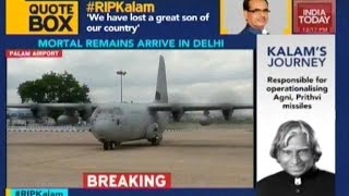 Special Preparations At Delhi Airport To Receive Abdul Kalam's Mortal Remains