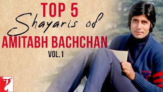 Top 5 Shayaris | Volume 1 | Amitabh Bachchan | Sahir Ludhianvi, Javed Akhtar, Harivansh Rai Bachchan