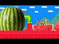 Super Mario Bros., but the Floor is Watermelon Juice...