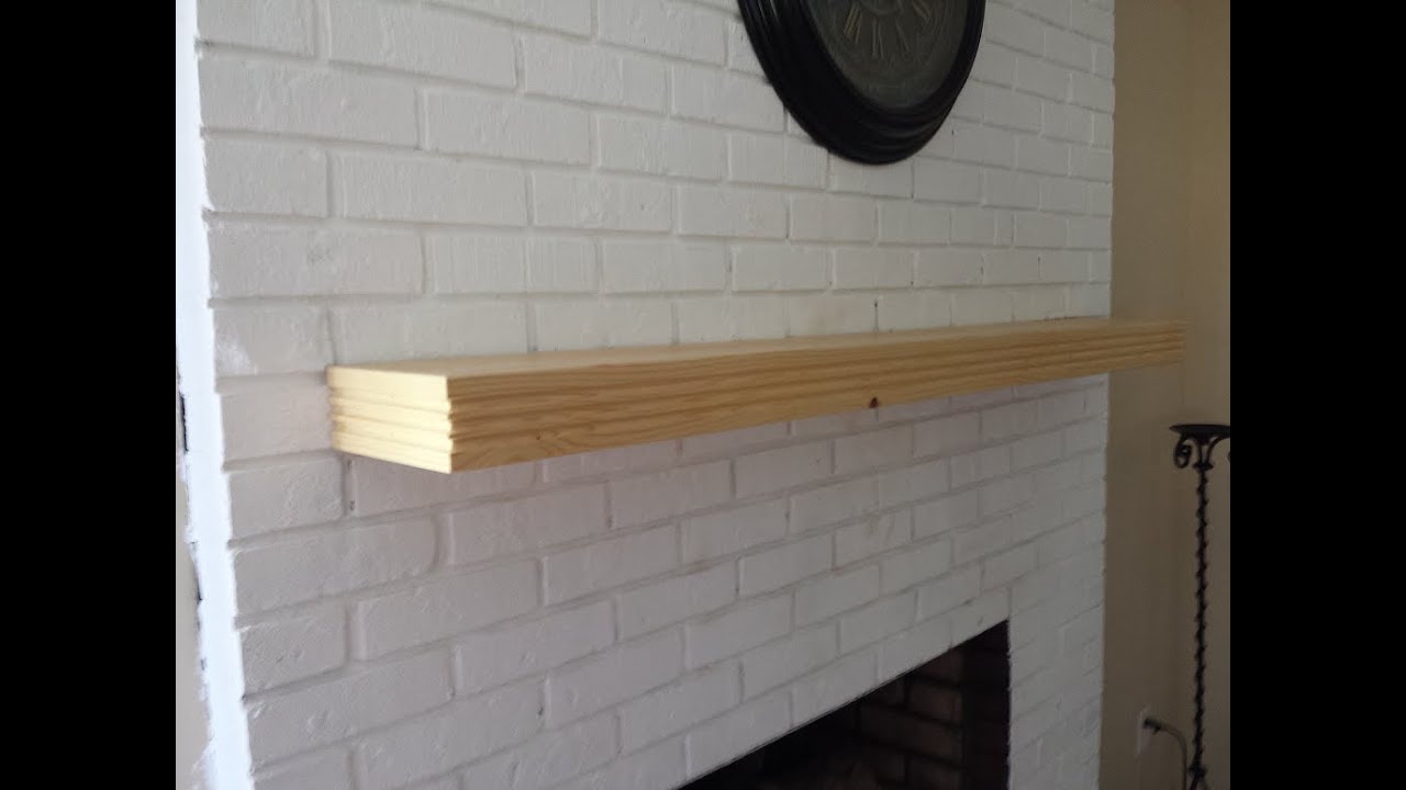 GPW 53 - How To Make A Floating Fireplace Mantle - YouTube