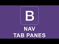 Bootstrap 4 Tutorial 35 - Nav Tab Panes