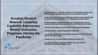 Keeping Renters Housed: Ensuring Equitable Emergency Rental Assistance Programs During the Pandemic