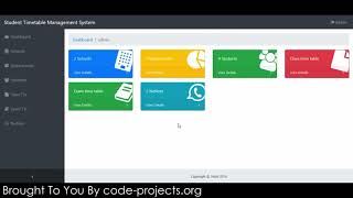 Student Timetable Management System In PHP With Source Code