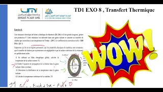 EXO 8 , TD1 de transfert thermique ENSAM MEKNES