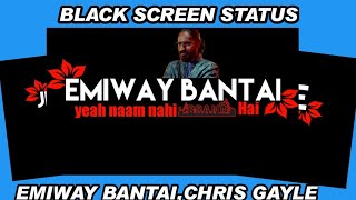 ❤️Jamaica To India - Emiway Bantai ,Chris Gayle🧡|| Black Screen Status 2021🧡|| VCreation🧡||❤️