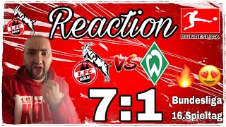 1.FC Köln zerlegt Werder Bremen mit 7:1! Überragende Leistung! Reaction auf das Spiel mit Taubi81 🐐