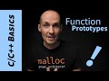 What is a function prototype in C