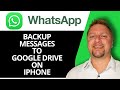 How to Backup WhatsApp Messages to Google Drive on iPhone | WhatsApp Tutorial 2026
