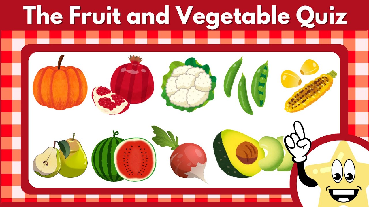 Fun Fruits And Vegetables Quiz For Kids Part 4 Of The Challenge Youtube