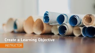 Competencies - Create a Learning Objective - Instructor