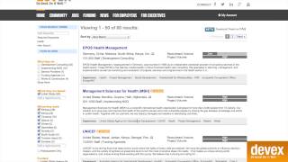 How to identify potential employers using Devex