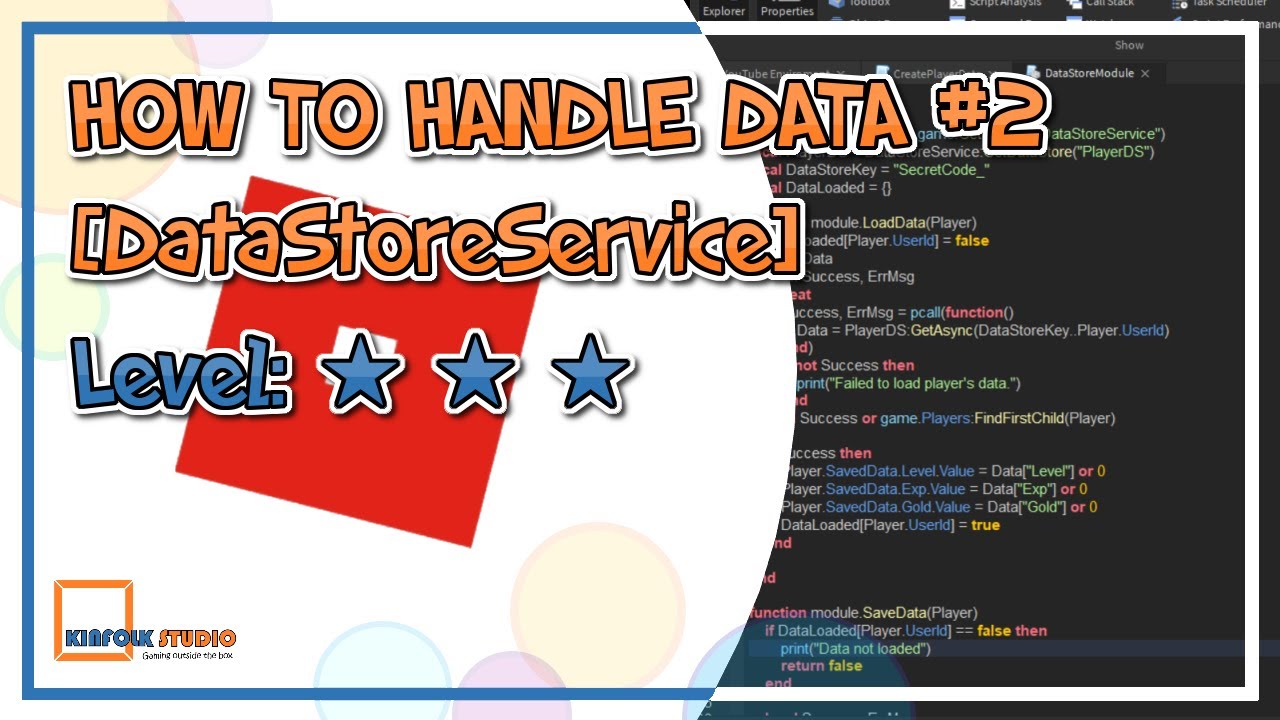 Roblox Studio - How To Handle Data #2 [DataStoreService] - YouTube