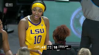 👀 TECHNICALS On Angel Reese & Kay Kay Green After Heated Exchange | #13 LSU Tigers vs Texas A&M