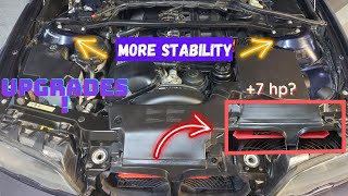 E46 325ci M Sport Upgrades / Strut Bar + Aftermarket Intake Installation Part 2!!