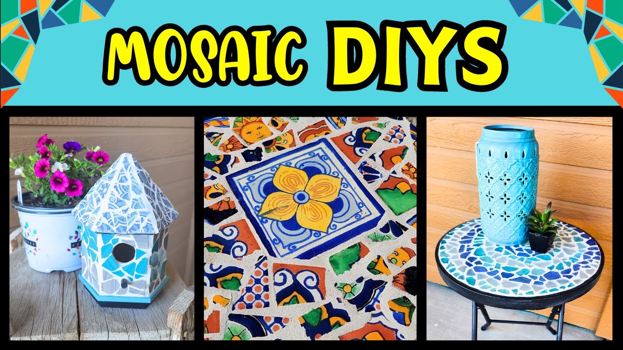 High End Mosaic Garden Patio Diys Youtube
