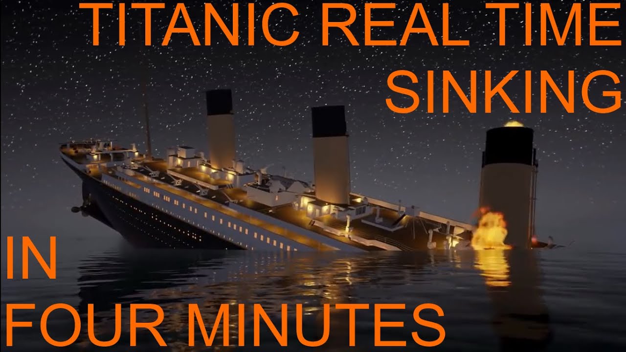 Titanic: Honor And Glory REAL TIME Sinking In Four Minutes - YouTube