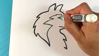 EASY How to Draw a WOLF