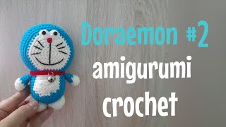 EP.132 สอนถักตุ๊กตาโดราเอมอน #2 /How to crochet doraemon  amigurumi # 2./Free pattern./Doraemon .