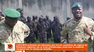 PRISONNIERS DE GUERRE: LE M23 PRESENTE LES SOLDATS FARDC, WAZALENDO - FDLR  CAPTURES