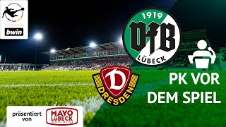 PK vor dem Spiel | VfB Lübeck vs. Dynamo Dresden | Saison 2023/24
