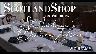 Impress your dinner guests this St Andrew's Day | Tartan Table Styling | ScotlandShop on the Sofa