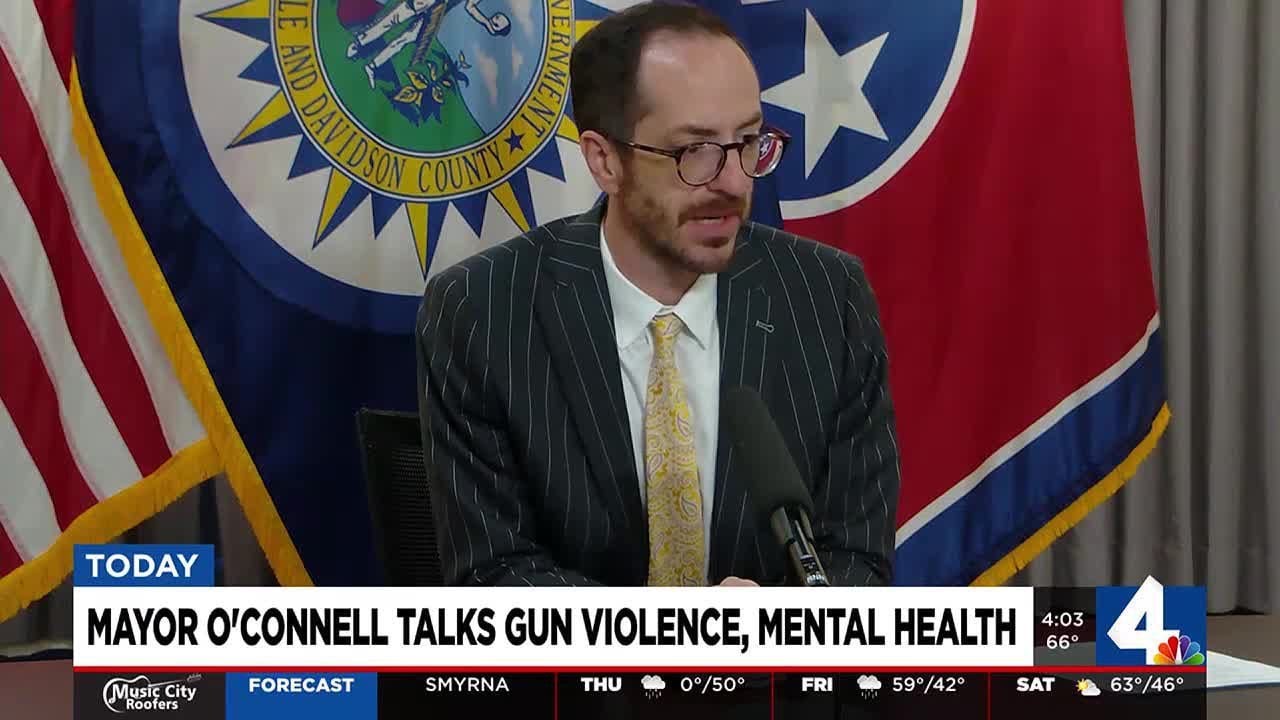 Mayor Addresses Gun Violence, Mental Health - YouTube