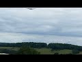 Lancaster bomber over Hollowell steam rally 2023